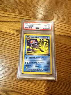 Tentacruel PSA 10 44/62 1st Edition Fossil Pokemon GEM MINT WOTC - Image 1