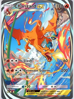 Charizard EX Pokemon TCG Pocket Card - (DIGITAL CARD w/ FAN ART CARD AS WELL) - Image 1
