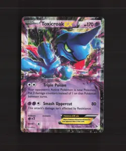 Toxicroak EX 41/106 Flashfire Ultra Rare Holo Pokemon Card LP - Image 1