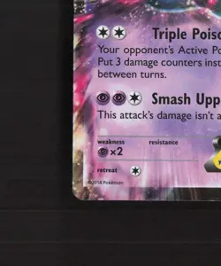 Toxicroak EX 41/106 Flashfire Ultra Rare Holo Pokemon Card LP - Image 5