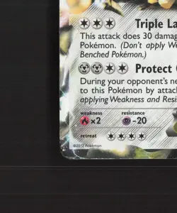 Registeel EX 81/124 Dragons Exalted Ultra Rare Holo Pokemon Card DMG - Image 5