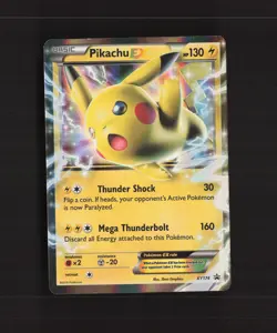 Pikachu EX XY174 XY Black Star Promo Holo Pokemon Card LP - Image 1