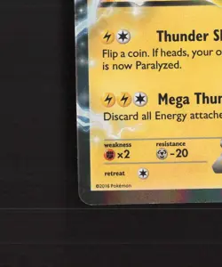 Pikachu EX XY174 XY Black Star Promo Holo Pokemon Card LP - Image 5