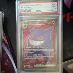 Pokemon Gengar ex Ultra Rare 193/162 SV05 Temporal Forces Holo PSA 9 - Image 1