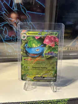 Pokemon Stellar Crown Venusaur EX 001/142 Stamped Promo Double Rare Holo NM - Image 1