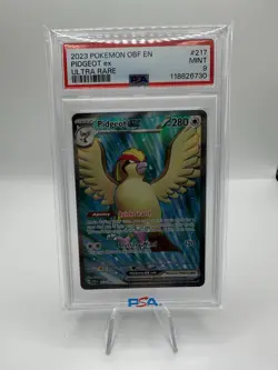 Pokemon TCG SV-Obsidian Flames Pidgeot EX #217/197 Ultra Rare PSA 9 - Image 1