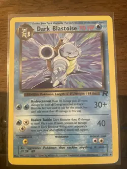 Dark Blastoise Team Rocket 20/82 – Vintage Pokemon Card – Rare – 1999 - Image 1