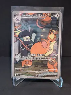 Pokemon Ewige Rivalen Deutsch - Team Rockets Rattikarl Art Rare 202/182 - Image 1