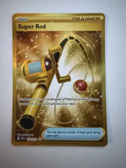 Pokemon Super Rod 276/193 | Gold Secret Rare | SV02 Paldea Evolved | NM - Image 1