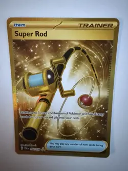 Pokemon Super Rod 276/193 | Gold Secret Rare | SV02 Paldea Evolved | NM - Image 4