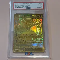 2025 POKEMON MEG EN-MEGA EVOLUTION MEGA HYPER RARE #187 MEGA GARDEVOIR EX PSA 9 - Image 1