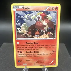 Entei Holo Rare Ancient Origins Pokemon TCG Card 14/98 - Free Shipping - Image 1