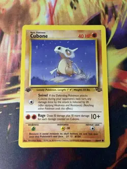 Cubone 50/64 LP-NM 1st Edition Jungle 1999 Pokemon TCG - Image 1