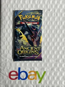 Pokemon TCG XY Ancient Origins Factory Sealed Booster Pack Rayquaza Art - Image 1