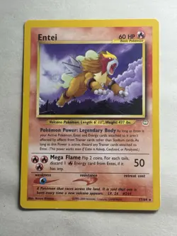 Pokemon TCG Neo Revelation #17/64 Entei (17) - Image 1