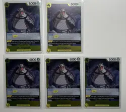 Lot Of 5 Cards : One Piece OP14 The Azure Sea's Seven - Dr. Hogback R OP14-110 - Image 1