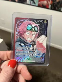 Koby (001) (Alternate Art) OP11-001 A Fist of Divine Speed Foil One Piece TCG - Image 1