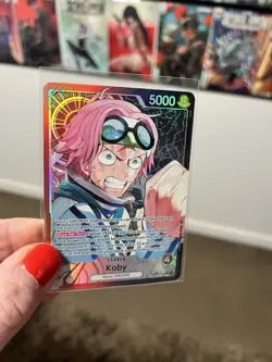 Koby (001) (Alternate Art) OP11-001 A Fist of Divine Speed Foil One Piece TCG - Image 3