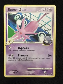 Espeon E4 18/111 Non Holo Rising Rivals Heavily Played Pokemon Card - Image 1