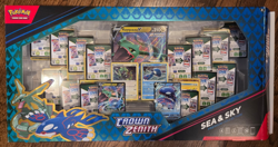 Pokemon Crown Zenith Sea & Sky Collection Box Sam's Club Opened No Cards Missing - Image 1