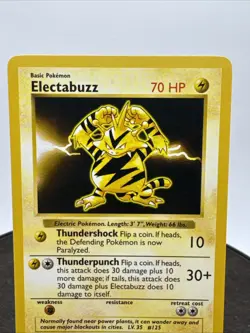 Shadowless Electabuzz 20/102 Rare Base Set Pokemon Trading Card LP / NM - Image 2