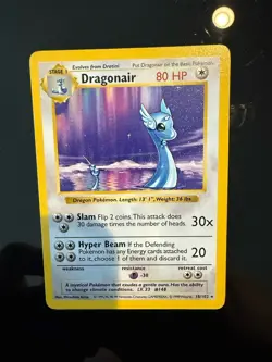 Dragonair Shadowless Base Set 1999 Pokemon Card 18/102 NM Near Mint Unplayed - Image 1