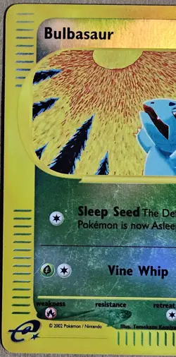Bulbasaur Expedition REVERSE HOLO Pokemon Card 2002 95/165 - Image 2