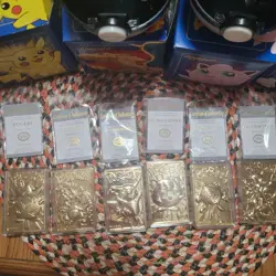 Pokemon Mint 23K Gold-Plated Card complete set cards never opened. Very Rare - Image 2