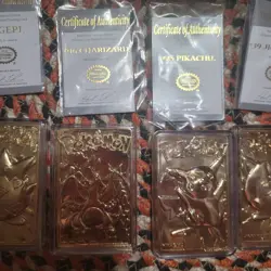 Pokemon Mint 23K Gold-Plated Card complete set cards never opened. Very Rare - Image 3