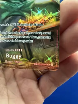 Buggy OP03-008 Alt Art SP Wings of the Captain One Piece Card TCG English - Image 4