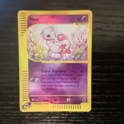 Pokemon TCG Mew Reverse Holo Expedition Base Set 55/165 Card - Image 1