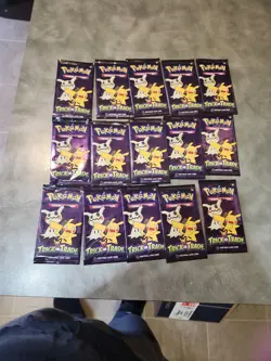pokemon Trick or trade 15 pack lot fun cards - Image 1