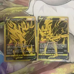 Zamazenta V & Zacian V Promo Cards SWSH077 SWSH076 NM - Image 1