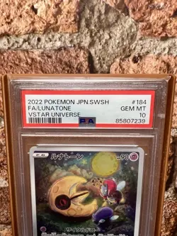 Lunatone AR - PSA 10 - Japanese VStar Universe 184/172 - Gem Mint Pokemon Card - Image 3