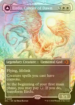 Eirdu, Carrier of Dawn - FOIL Borderless - MTG #286 Lorwyn Eclipsed - NM - Image 1