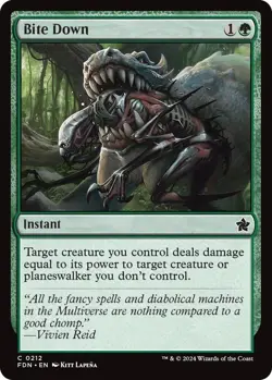 MTG Bite Down - Foundations (FDN) NM #212 - Image 1