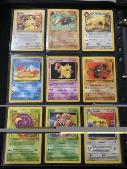Binder Collection Lot of 90 Pokemon TCG Base Set, Shadowless, WOTC Era Bundle - Image 2