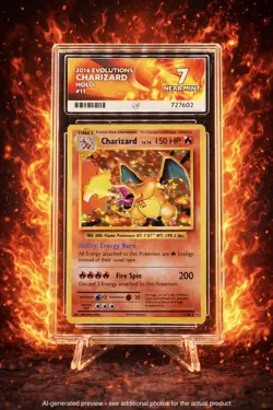 🔥✨ Pokemon TCG – Charizard 11/108 – XY Evolutions (2016) – Holo Rare – ACE 7 - Image 1