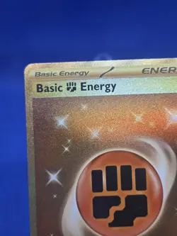 Pokemon Scarlet & Violet Base Set Basic Fighting Energy 258/198 Gold Hyper Rare - Image 3