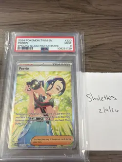 2024 Pokemon TWM EN Perrin SIR # 220 PSA 9 - Image 1