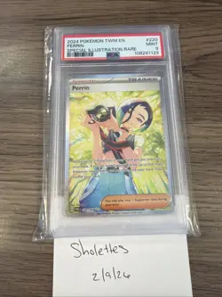2024 Pokemon TWM EN Perrin SIR # 220 PSA 9 - Image 2