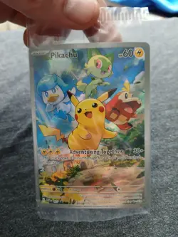 Pokemon TCG Pikachu SVP 027 Paldea Evolved ETB Black Star Promo (SEALED) - Image 1