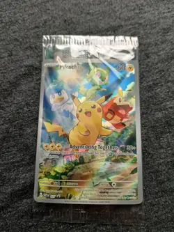 Pokemon TCG Pikachu SVP 027 Paldea Evolved ETB Black Star Promo (SEALED) - Image 3