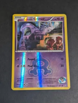 Pokemon TCG Team Aqua's Grimer 7/34 Double Crisis Reverse Holo LP - Image 1