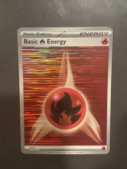 Basic Fire Energy SVE018 Holo Pokemon Black & White - Image 1
