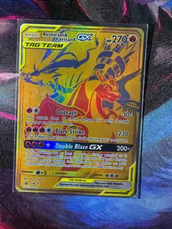 Reshiram & Charizard GX SM247 Black Star Promo Pokemon TCG NM+ - Image 1