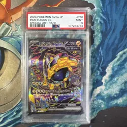 2024 POKEMON JPN SV8A-TERASTAL FEST EX SPECIAL ART RARE #210 IRON HANDS EX PSA 9 - Image 1