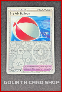 Big Air Balloon 155/165 - Sv: 151 Pokemon TCG - NM - Image 1