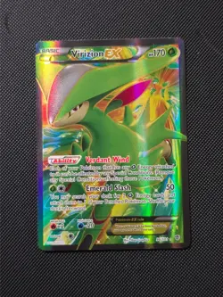 Virizion EX Full Art 96/101 Plasma Blast Pokemon NM Ultra Rare - Image 1