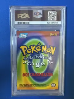 1999 Topps Pokemon Charmeleon Movie Edition #E5 - Image 2